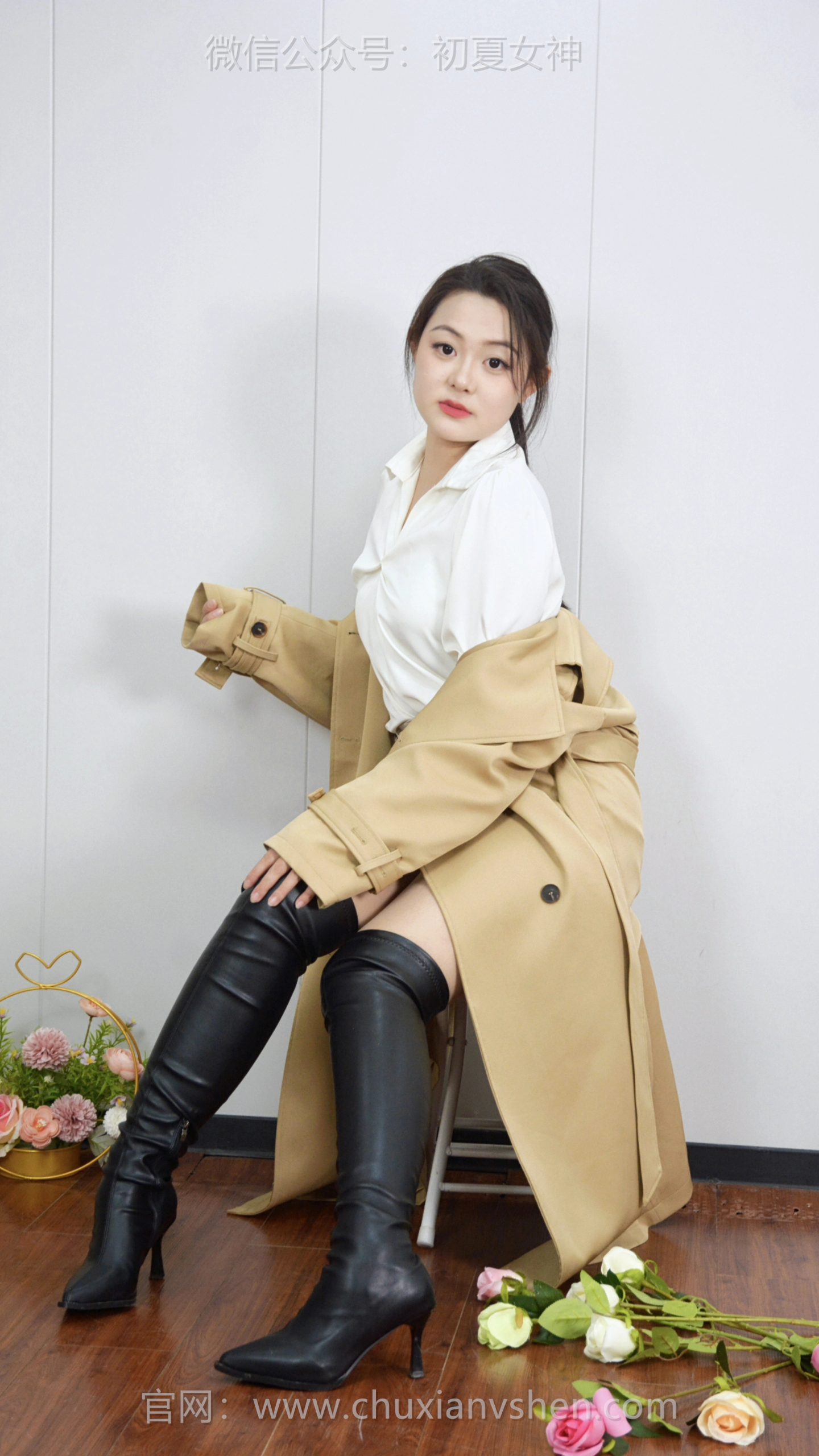 680/图图~【神秘冷艳】卡其衣裹干练，长靴踩暗涌，今日身份：潜伏女特工。