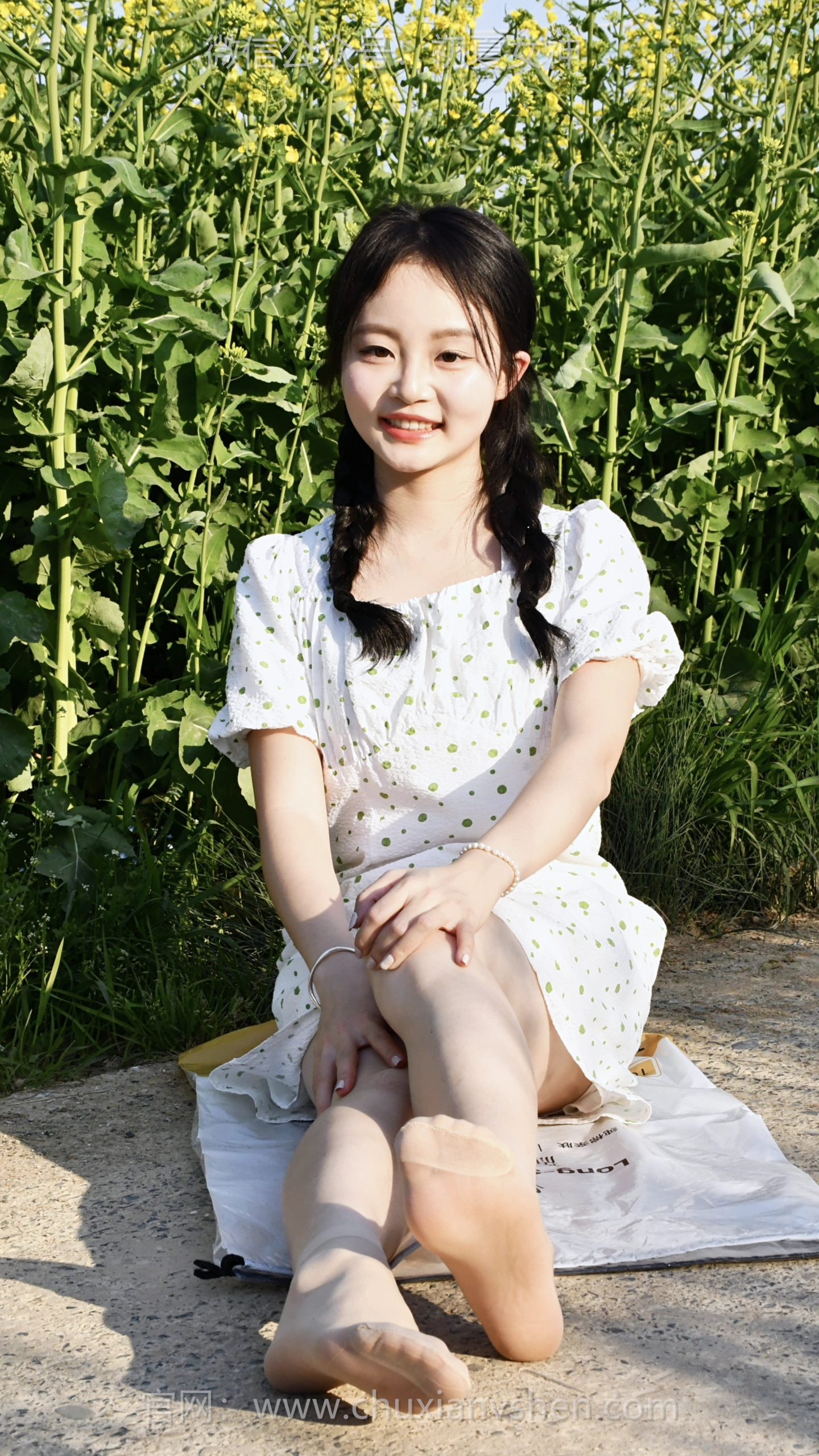 809/双双~【花田映晴】风掠过油菜花田，粉色风车转起了整个春天的温柔。