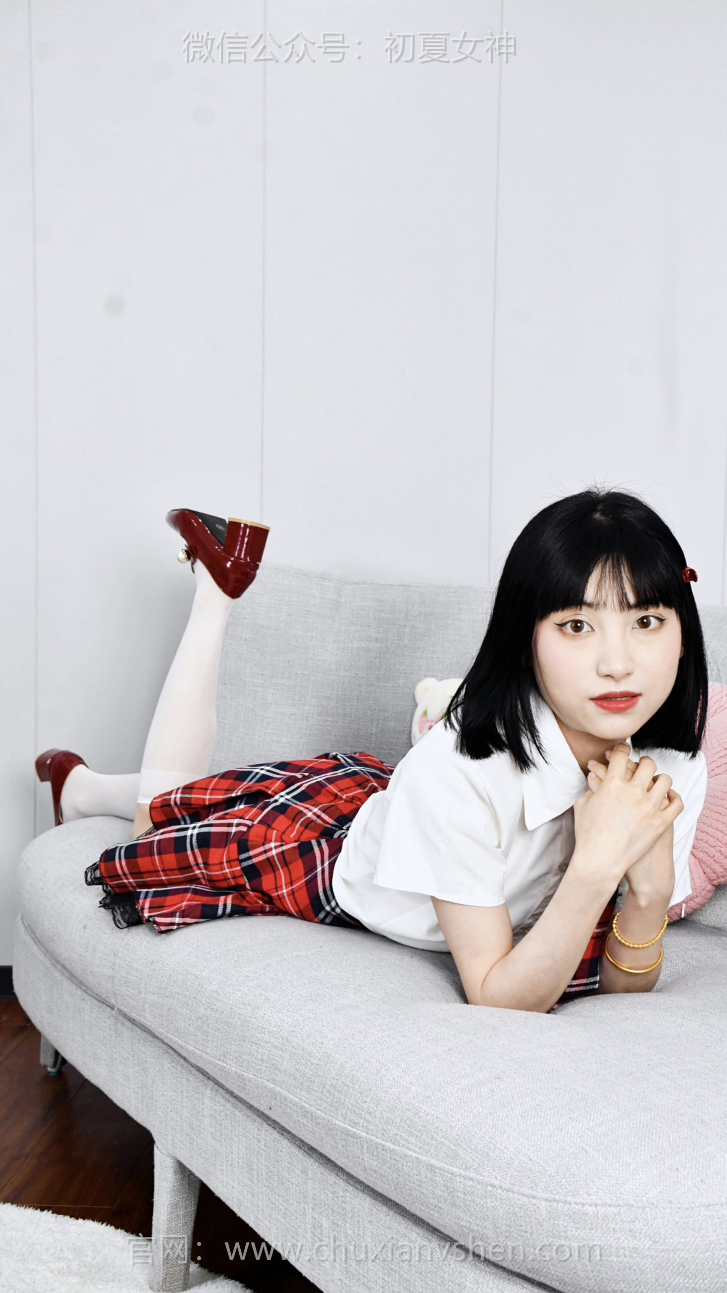 835/柒柒~《甜酷有型》蕾丝边给格裙添了层次，不刻意不甜腻，酷感与精致感刚好平衡。