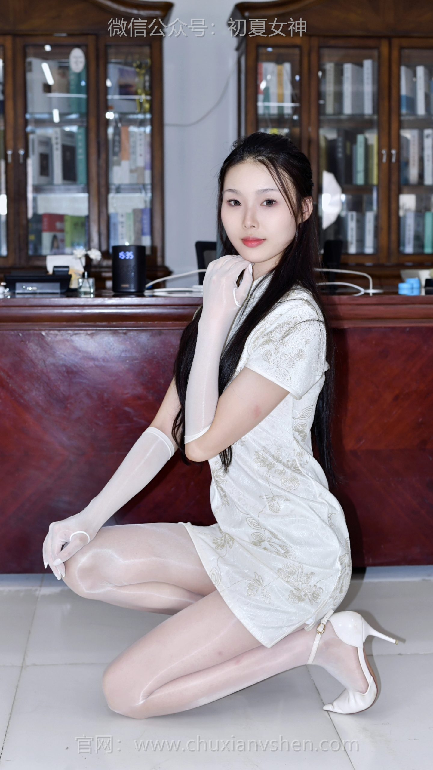 936/青子~【自成一派】以长手套点缀旗袍，开创我的自流派，做独一份的中式贵气少女。